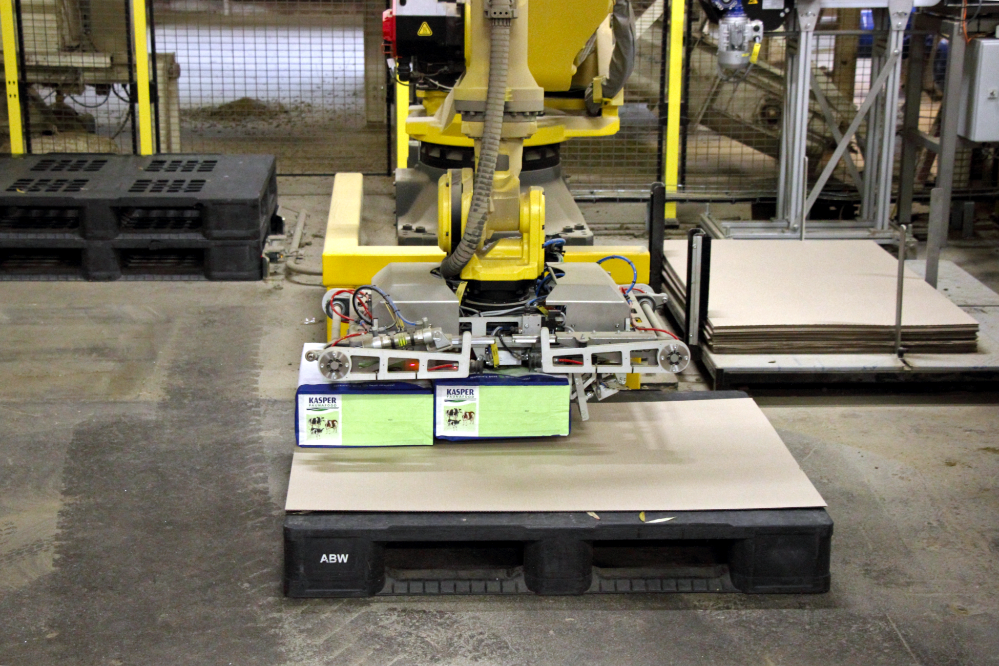 Multifunctionele grijper - Automatiseren inpak- en palletiseerproces - Robotize